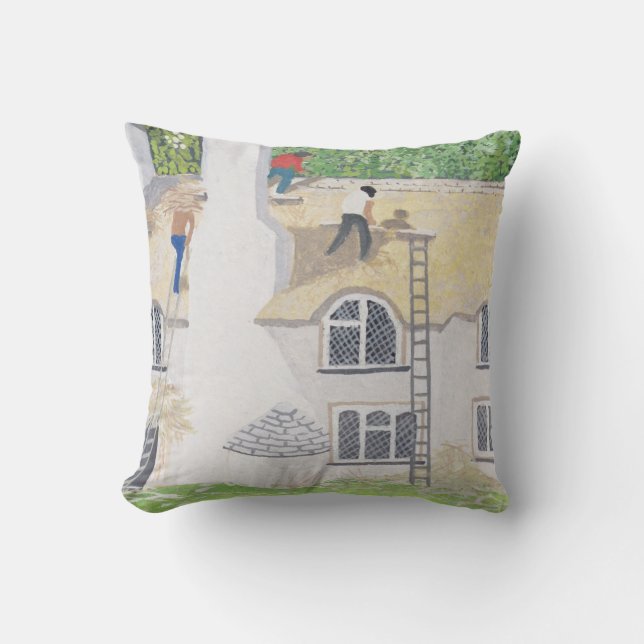 Thatching 1995 throw pillow (Front)