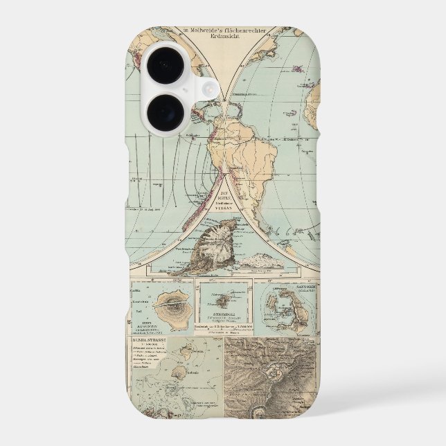 Thatigkeit des Erdinnern Atlas Map (Back)