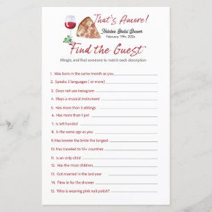That's Amore Bingo Bridal Shower Game