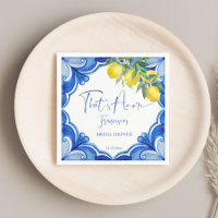 That's amore Blue tile lemon Italian bridal shower