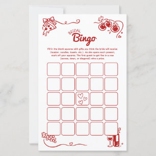 That's Amore Bridal Bingo Italian Wedding Activity