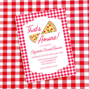 That's Amore Bridal Shower Acrylic Invitations