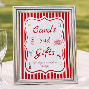 That's Amore Bridal Shower Cards & Gifts Poster