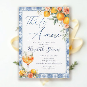 That's Amore Bridal Shower Citrus Italian Summer Invitation