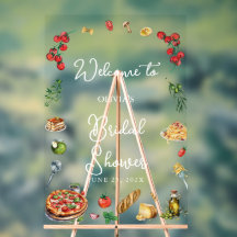 That's amore Bridal Shower welcome sign