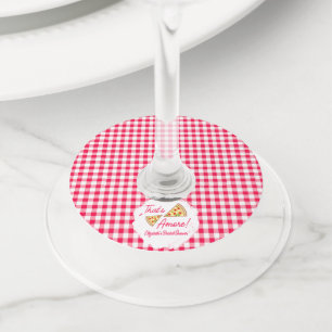 That's Amore Bridal Shower Wine Glass Tag