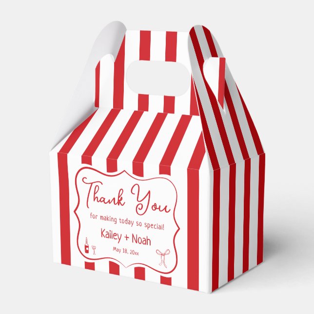 Thats Amore Engagement Party Favor Box (Front Side)