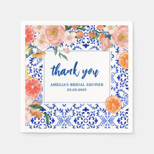 Thats Amore floral summer Bridal Shower Napkin