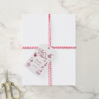 Thats Amore Hand Drawn Italian Bridal Shower Gift Tags