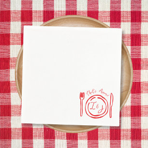 That's Amore Hand Drawn Italian Couples Shower Napkin