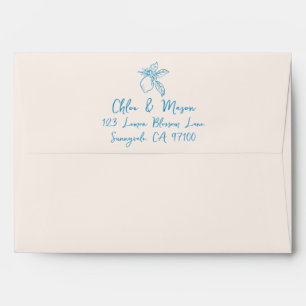 Thats Amore Hand Drawn Italian Lemon Wedding Envelope