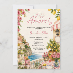 That's Amore Italian Bridal Shower Invitation