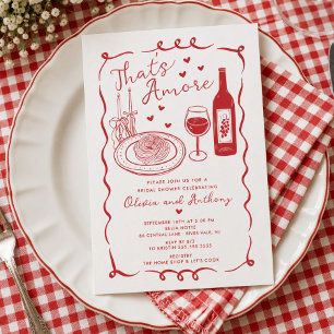 That's Amore Italian Bridal Shower Invitation