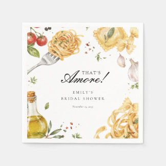That's Amore Italian Bridal Shower Napkin