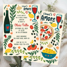 That's Amore Italian Food CUSTOM Bridal SHower 