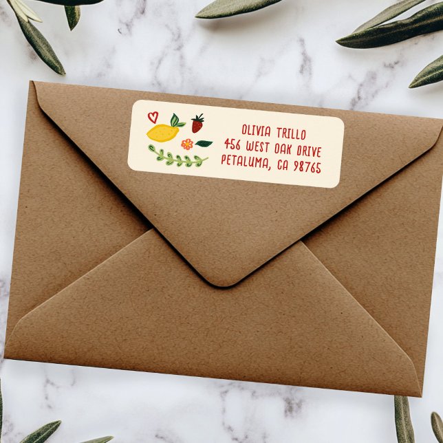 That's Amore Italian Food CUSTOM Wedding Address (That's Amore Italian Food CUSTOM Wedding Return Address Label Sticker
)