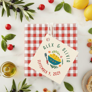 That's Amore Italian Food CUSTOM Wedding  Favour Tags