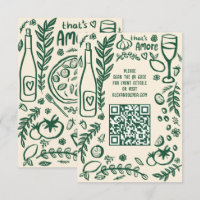 That's Amore Italian Food CUSTOM Wedding QR code
