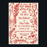 That's Amore Italian Food SAVE THE DATE Custom Invitation<br><div class="desc">Perfect for a romantic Italian themed party - save the date, engagement party, shower, anniversary party, wedding. FULLY CUSTOMIZABLE! Click on “Personalize” above to edit the text. Click "edit using design tool" to adjust the fonts, colours and placements and to delete the back side design if you prefer. Check my...</div>
