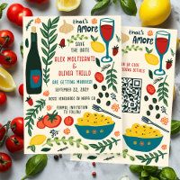 That's Amore Italian Food SAVE THE DATE Custom QR