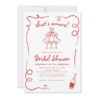 That's Amore Italian Hand Drawn Red Bridal Shower