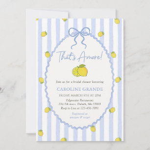 That's Amore Italian Lemon Bridal Shower Invitation