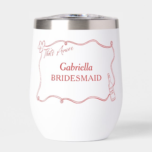 That's Amore Italian Personalized Bridesmaid (Front)