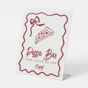 That's Amore Italian Pizza Bar Bridal Shower Pedestal Sign