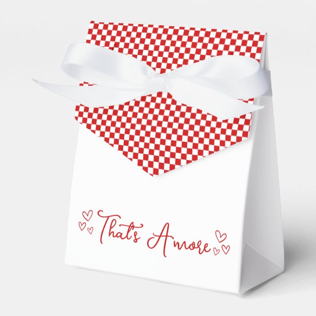 That's Amore! Italian Red Bridesmaid Proposal Favor Box (Front Side)