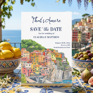 That's Amore Italian Riviera Elegant Save The Date