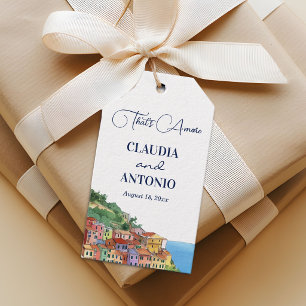 That's Amore Italian Riviera Wedding Gift Tags