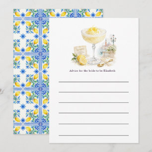That's Amore! Italian Sgroppino Bridal Shower Advice Card