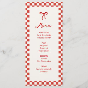 That's Amore Italy Bachelorette Party Menu