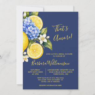 That's Amore Mediterranean Lemon Bridal Shower Invitation