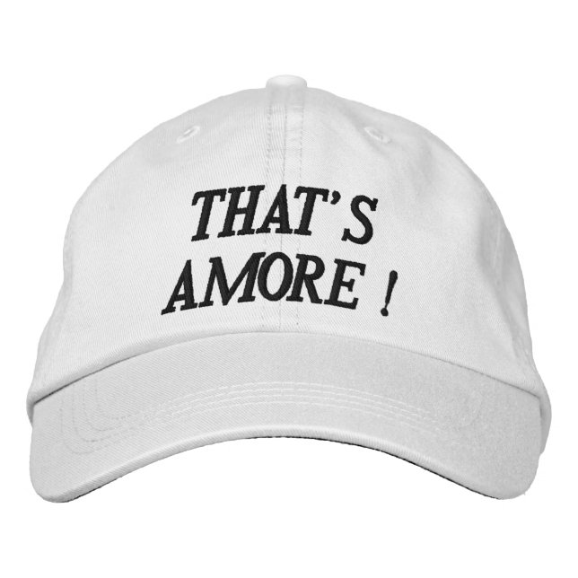THAT'S AMORE Personalized Adjustable Hat (Front)