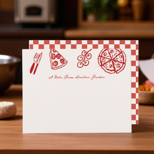 That's Amore Pizza Party Pizza Themed Personalized Card