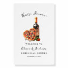 That's Amore Rehearsal Dinner Italy Pizza Welcome