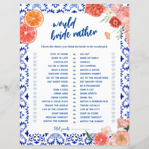 Thats amore shower would rather bride game card
