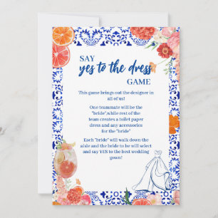 Thats amore shower yes to the dress game card