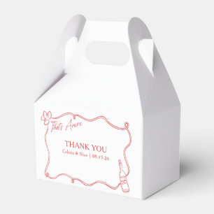 That's Amore Whimsical Hand Drawn Wedding Favor Box