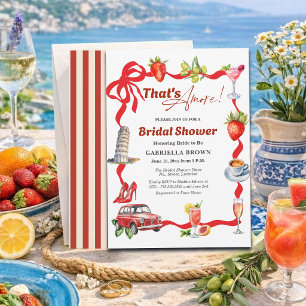 That's Amore Whimsical Italian Bridal Shower Invitation