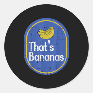 Thats Bananas Sticker Fruit Costume Halloween Men 
