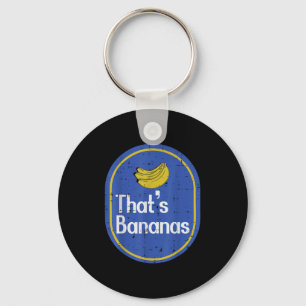 Thats Bananas Sticker Fruit Costume Halloween Men Keychain