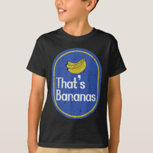 Thats Bananas Sticker Fruit Costume Halloween Men T-Shirt