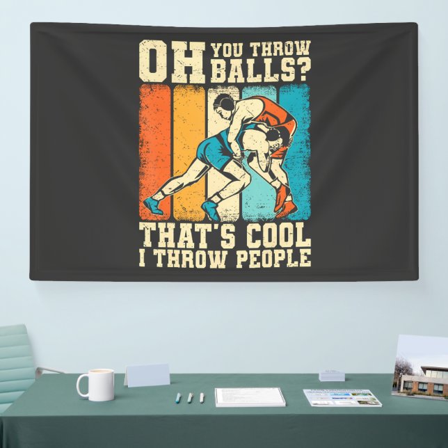 That's Cool I Throw People Banner (Tradeshow)