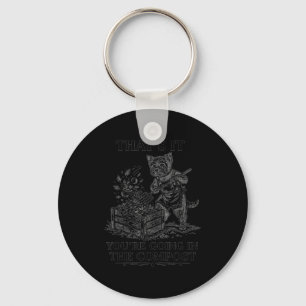 That's going in the compost yorkie gardening keychain