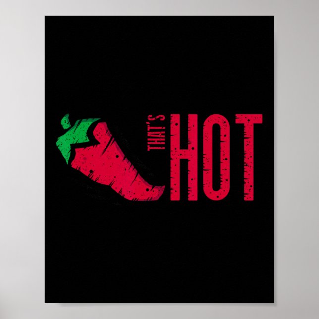 That's Hot Red Chili Pepper  Poster (Front)