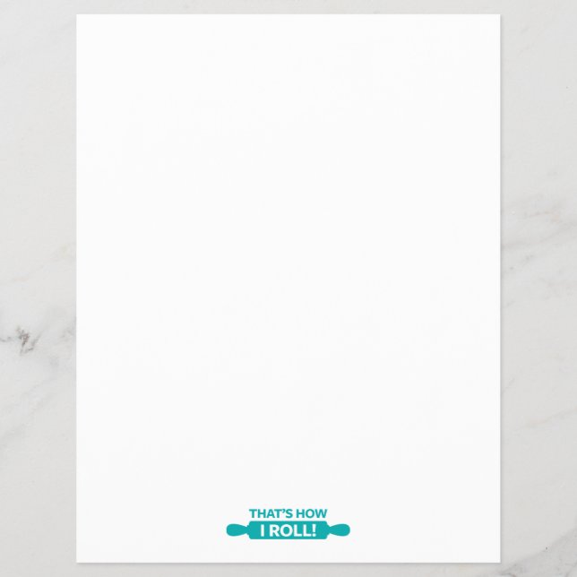 That's How I Roll Flyer (Front)