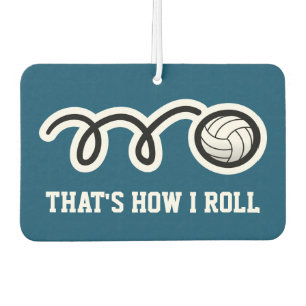 That's how i roll funny volleyball car air air freshener