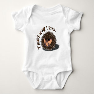 "That's How I Roll" rolled-up hedgehog Baby Bodysuit